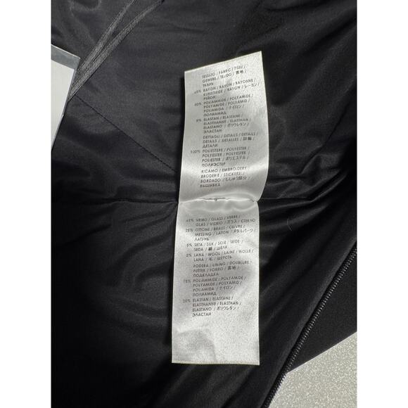 Alexander McQueen Blouse Womens IT 42 Black Crystal Bow Made Italy 364656QDL18 - Picture 14 of 16